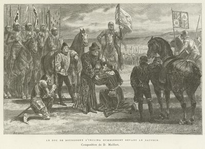 The Duke of Burgundy Bowed Humbly Before the Dauphin by French School