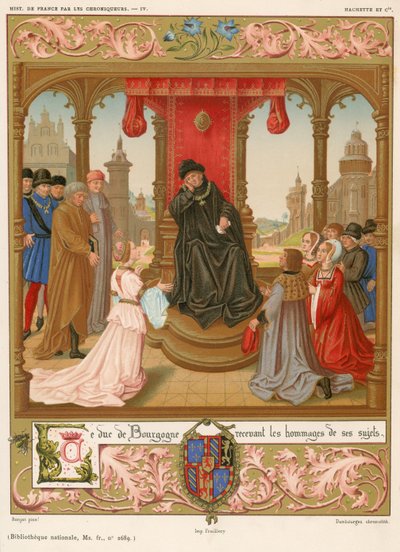 The Duke of Burgundy Receiving Homage from His Subjects by French School