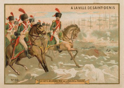 The Dutch Fleet Captured by French Cavalry, January 1795 by French School