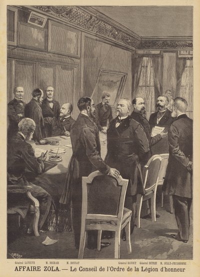 The Emile Zola libel case - The Council of the Order of the Legion d