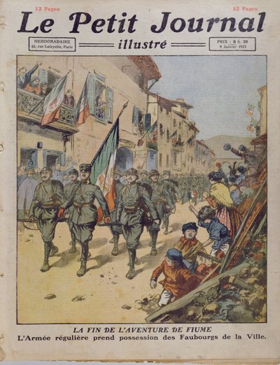 The End of the Fiume Adventure, from Le Petit Journal, 9th January 1921 by French School