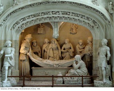 The Entombment of Christ in the southern transept, 1496 by French School