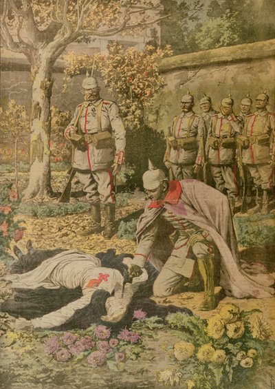 The Execution of Edith Cavell from Le Petit Journal, November 1915 by French School