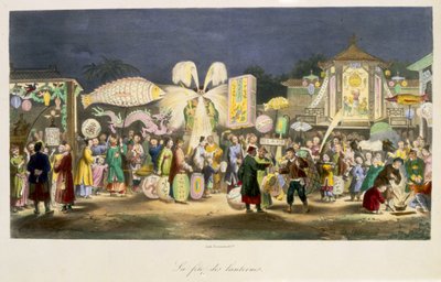 The Festival of the Lanterns, pub. by Formentin, 1824-27 by French School
