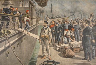 The First Prisoners at Key West during the Spanish American War by French School