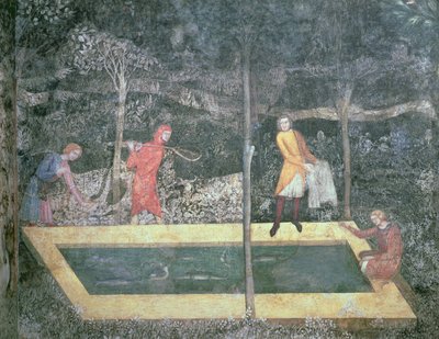 The Fish Pond, from the Stag Room, 1343 by French School