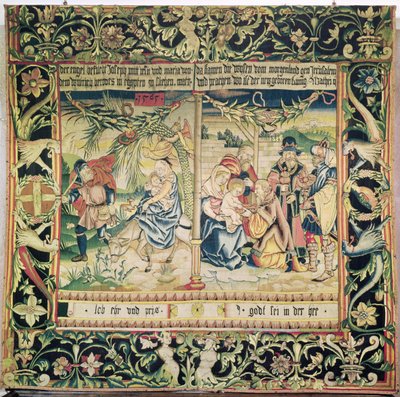 The Flight into Egypt and the Adoration of the Magi by French School