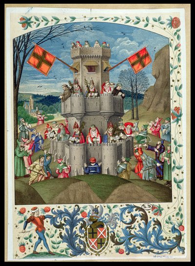 The Fortress of Faith Assaulted by Heretics by French School