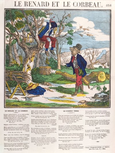 The Fox and the Crow (c.1840) by French School