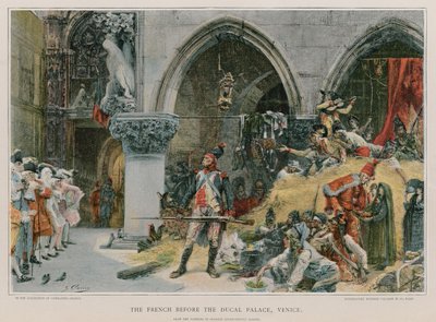 The French Before the Ducal Palace by French School