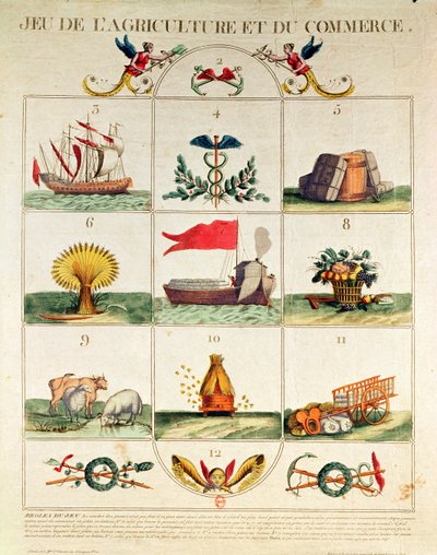 The Game of Agriculture and Commerce, Late 18th Century by French School