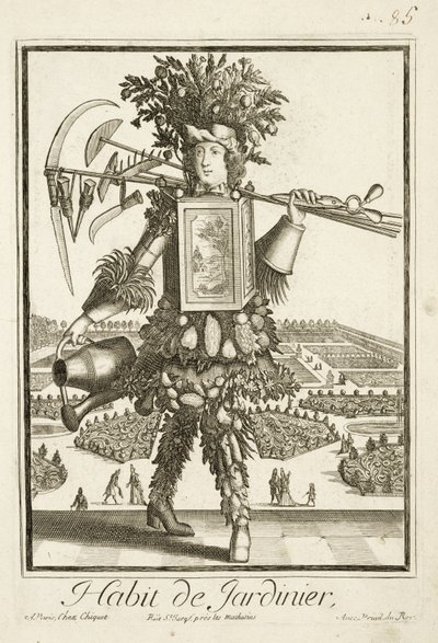 The Gardeners Costume, illustration from the Dictionnaire des Sciences by Denis Diderot by French School