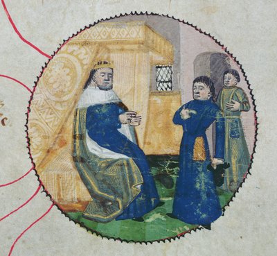 The Genealogy of Charles V and Charles VI (detail) by French School