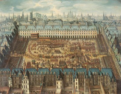 The Glorious Knights Jousting Tournament at the Place Royale to Celebrate the Marriage of Louis XIII to Anne of Austria, 5th, 6th and 7th April 1612 by French School