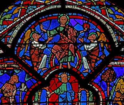 The Good Samaritan Window: Christ as the Redemption by French School