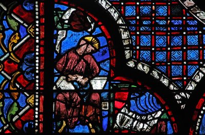 The Good Samaritan Window: The Donors - Shoemakers by French School
