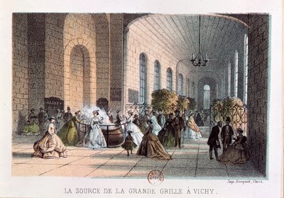 The Grande Grille water source at Vichy, mid-19th century by French School