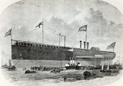 The Great Eastern, illustration from Le Nouvel Illustre, 1867 by French School