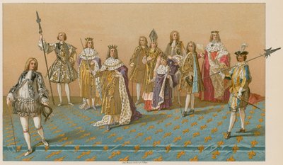 The Great Officers of State at a Coronation by French School