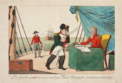 The Guard Dies but Does Not Surrender, but Bonaparte Surrenders and Does Not Die by French School