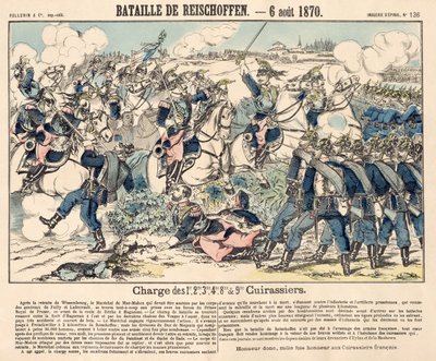 The Heroic Charge of the French Cavalry during the Battle of Reichshoffen, 6 August 1870 by French School