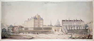 The Hole in the Rue Monge, the College of Navarre and the Polytechnic School of Paris, 1870 by French School