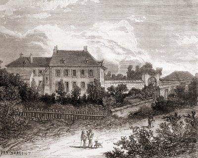 The House at Gras, near Chalon-sur-Saône, France where French Inventor Nicéphore Niépce Developed Heliography, from 