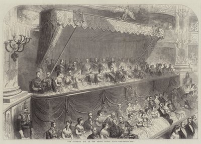 The Imperial Box at the Grand Opera, Paris by French School