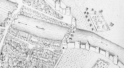 The Jewish Quarter in Metz during the 16th Century, Illustration from Histoire des Juifs dans le Nord-Est de la France by Emile Auguste Begin by French School