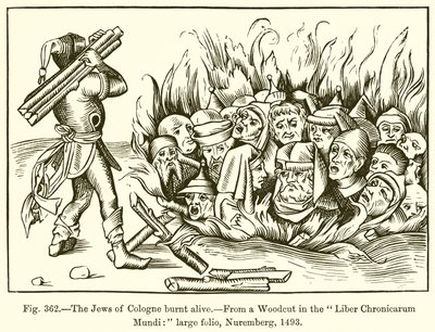 The Jews of Cologne Burnt Alive by French School