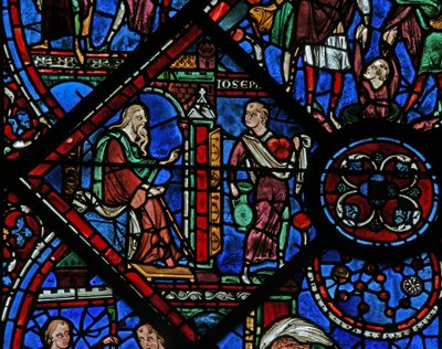 The Joseph Window: Jacob Sends Joseph to His Brothers by French School