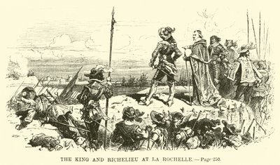 The King and Richelieu at La Rochelle by French School