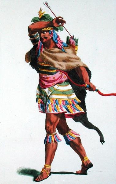 The King of Angola, engraved by Pierre Duflos by French School
