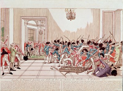 The Knights of Aggard Disarmed by Order of the King at the Tuileries Palace by French School