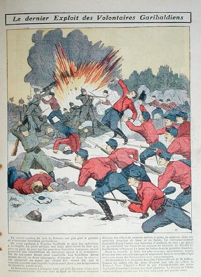 The Latest Exploit of the Garibaldi Volunteers, illustration for children by French School