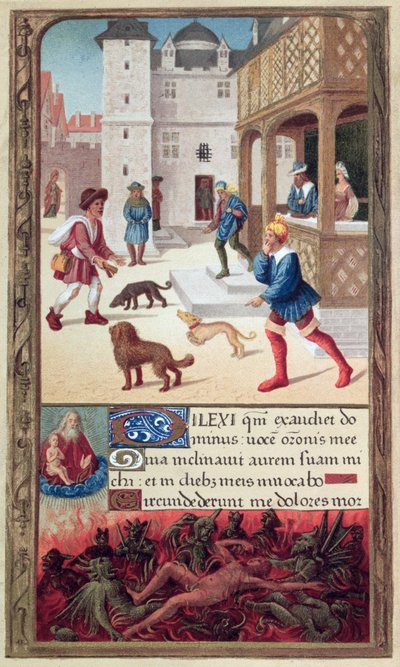 The Leper (after a 16th century manuscript) by French School