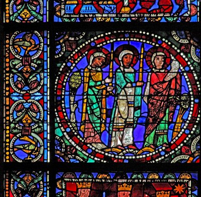 The Life of Christ: Three Saints Attending the Presentation in the Temple by French School