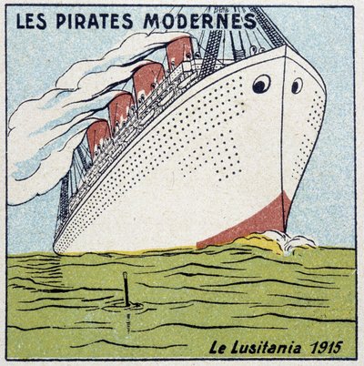 The Lusitania by French School