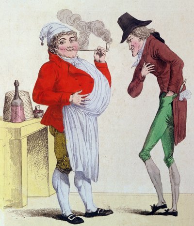 The Man without Worry and the Man without Money, May 1815 by French School