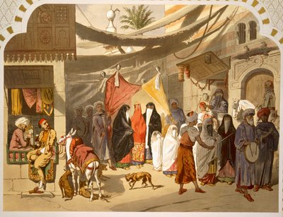 The Marriage of an Arab in Cairo, 1860 by French School