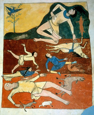 The Universal Deluge (miniature) by French School