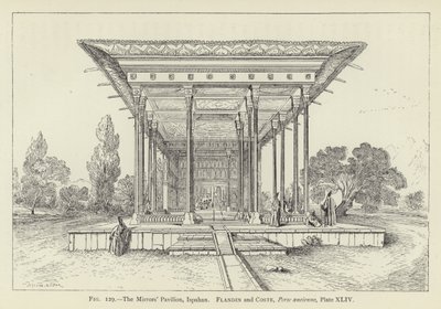 The Mirrors Pavilion, Ispahan by French School