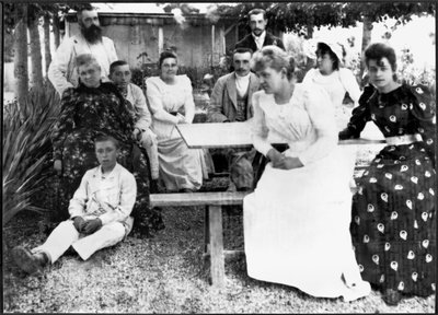 The Monet and Hoschede Families by French School