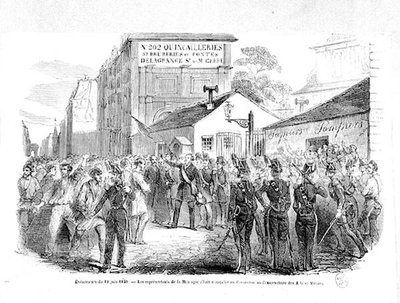 The Montagnards Convention being held at the Paris Conservatoire des Arts et Metiers on the 13th June 1849 by French School