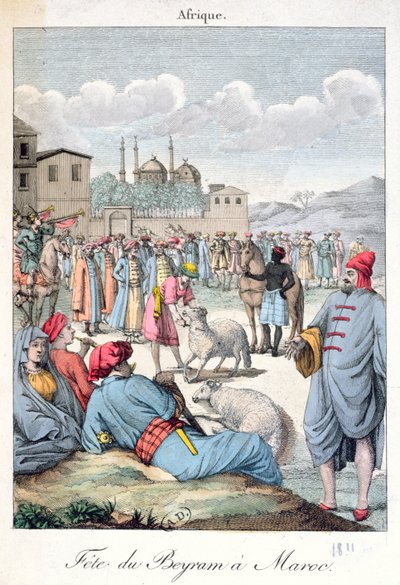 The Muslim Festival of Eid-el-Kabir in Morocco, 1811 by French School