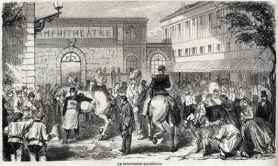 The National Veterinary School of Alfort - Engraving in 