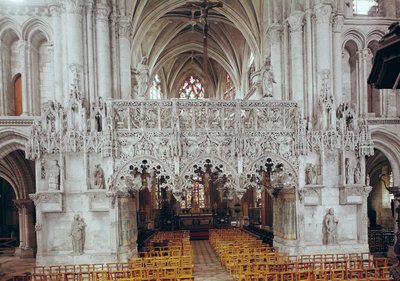 The Nave and Interior of Eglise Sainte-Madeleine by French School