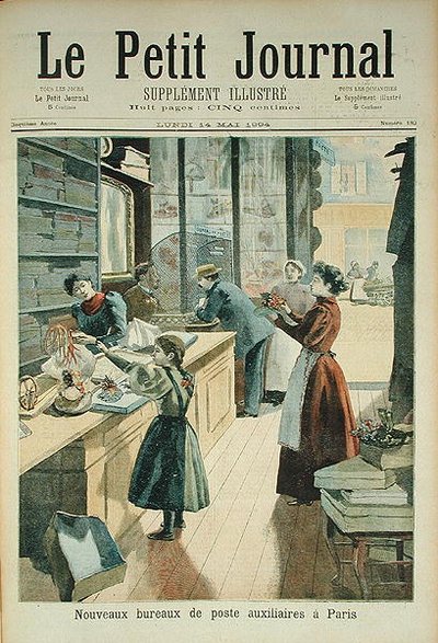 The New Auxiliary Post Office in Paris, from Le Petit Journal, 18th May 1894 by French School