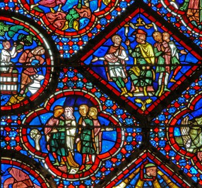 The Noah Window: The Discovery of the Vine by French School