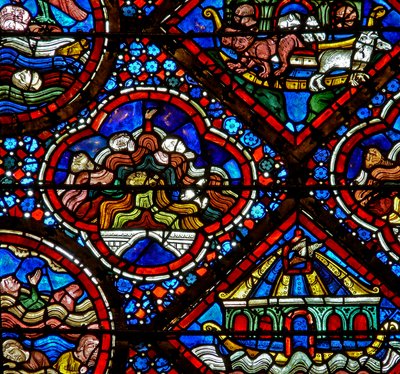 The Noah Window: The Flood by French School